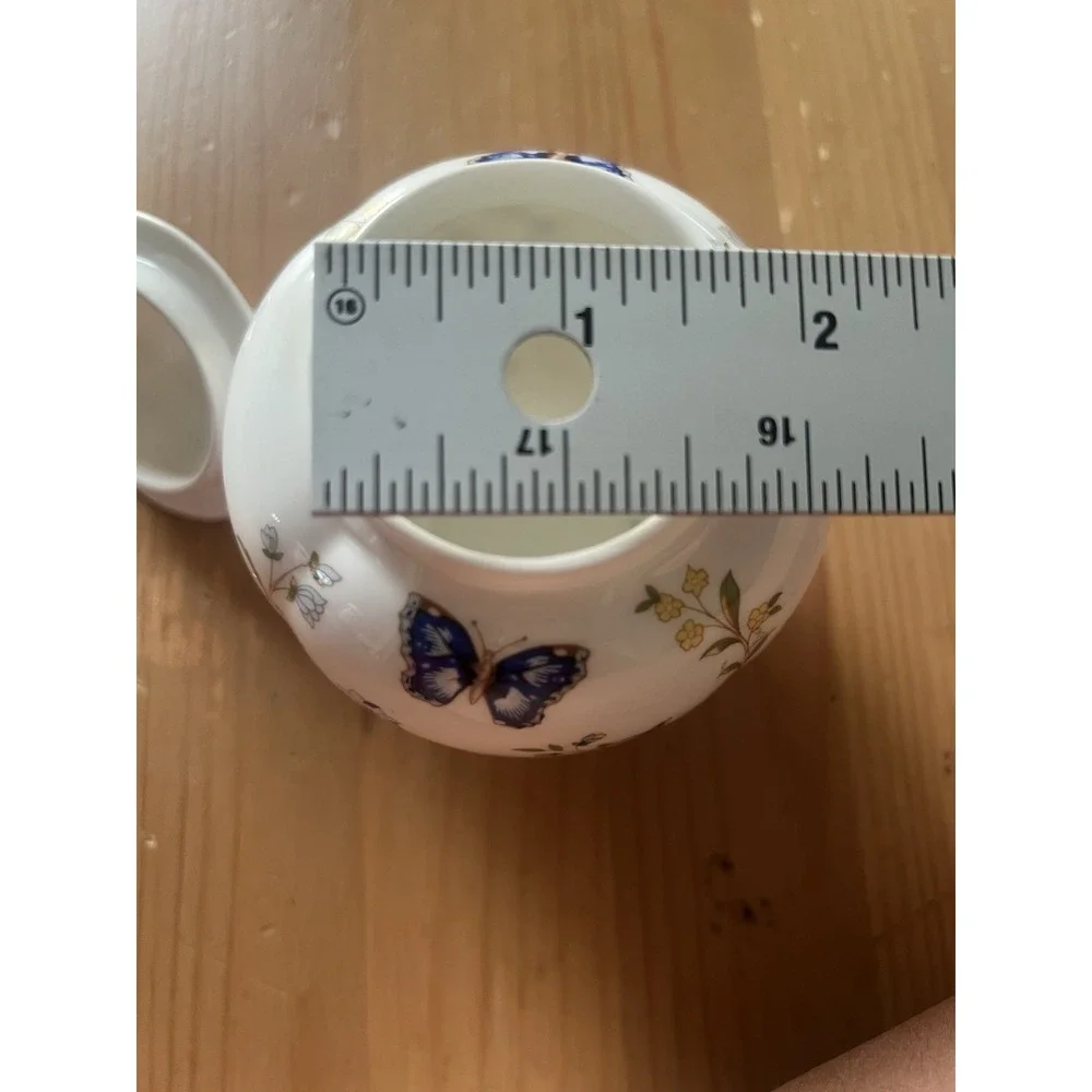 Aynsley Cottage Garden Fine Bone China Covered Ginger Jar Trinket Box England